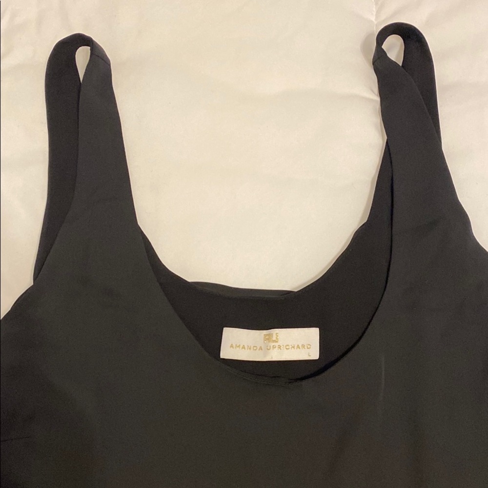 Amanda Uprichard Black Sleeveless Top